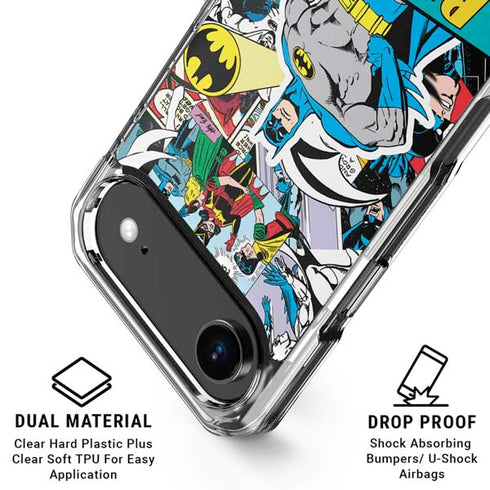 DC Comics Batman Vintage Pose Collage Art iPhone 17 Air MagSafe Case